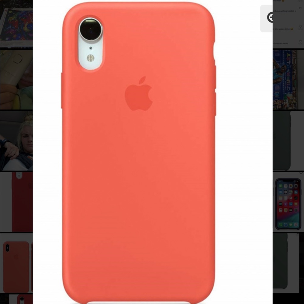 Apple iPhone XR Papaya Silicone Apple Phone Case